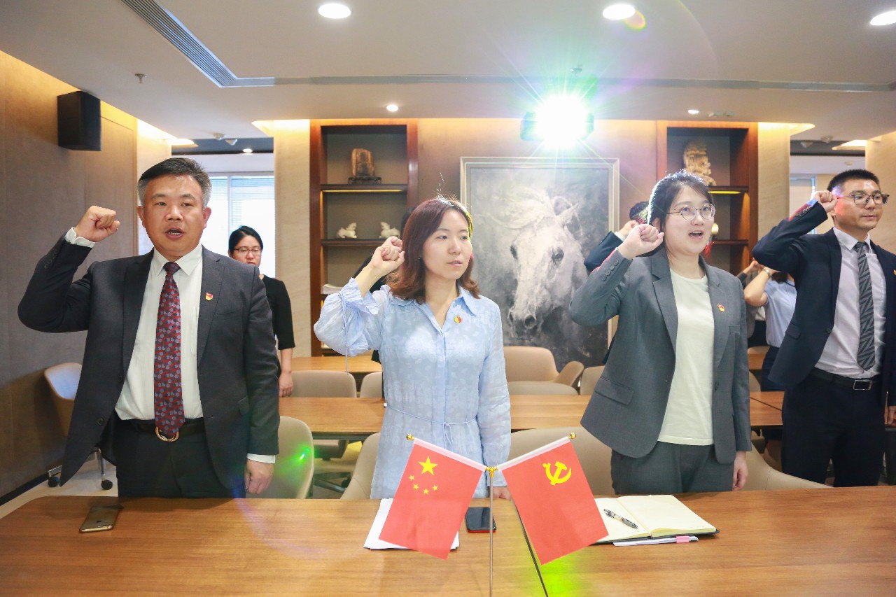 道可特党支部开展“我是律师，更是党员”双宣誓活动现场掠影