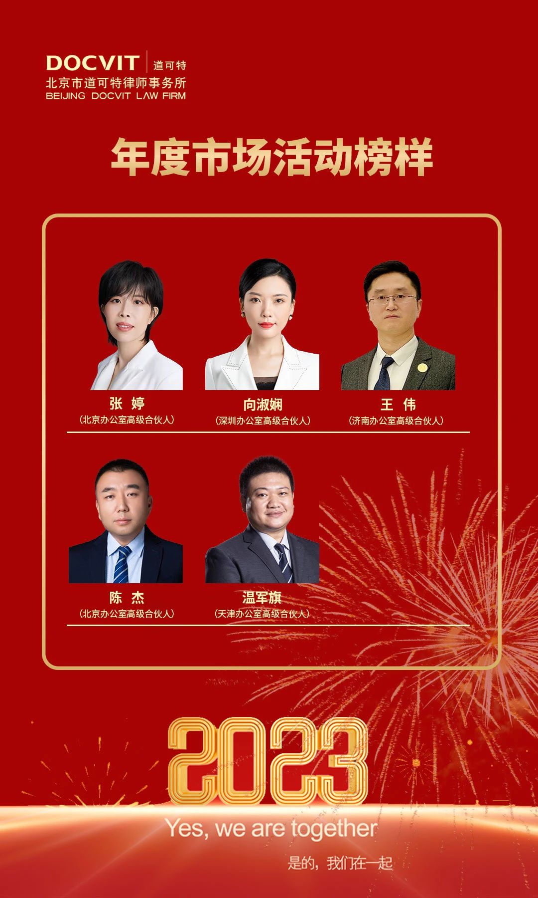 道可特律所2022年度市场活动榜样