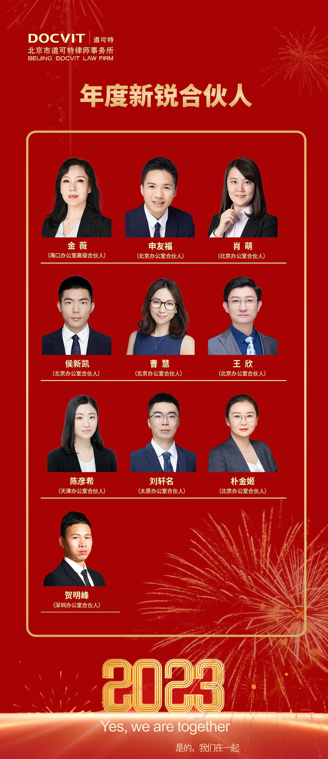 道可特律所2022年度新锐合伙人