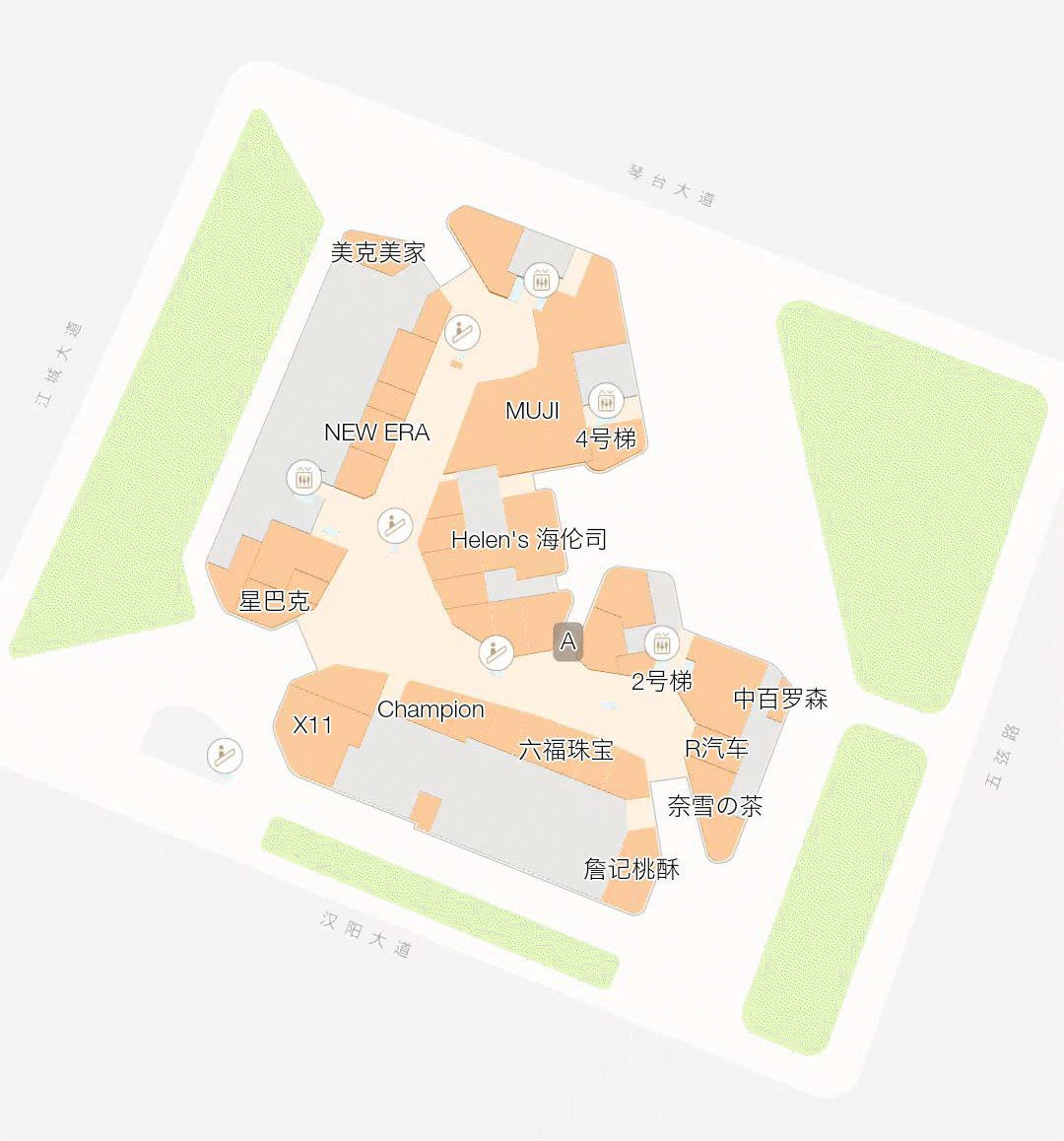 VFC商场内部结构图