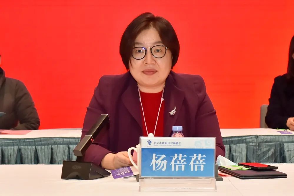 杨蓓蓓副区长宣布当选会长、副会长、监事长、副监事长名单