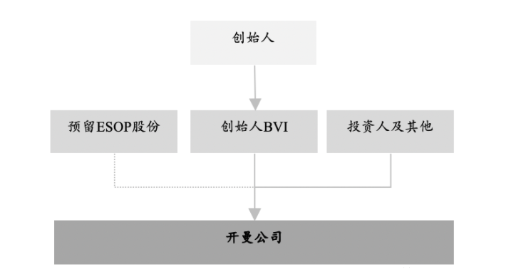 开曼公司预留股份结构 开曼公司预留股份结构
