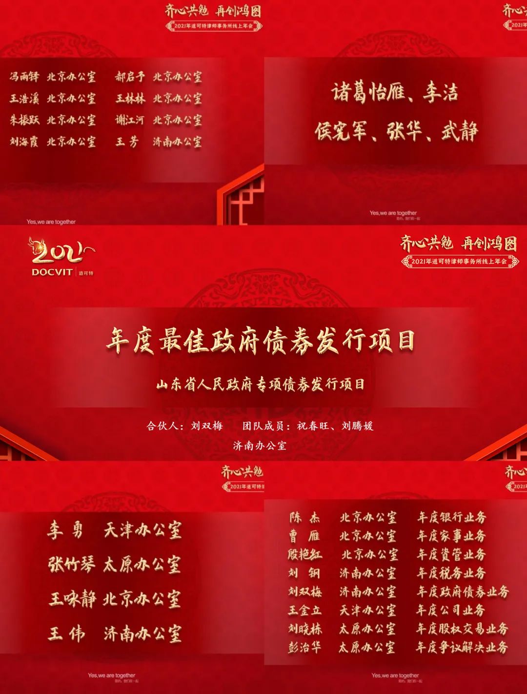 2021年道可特律师事务所“齐心共勉，再创鸿图”线上年会