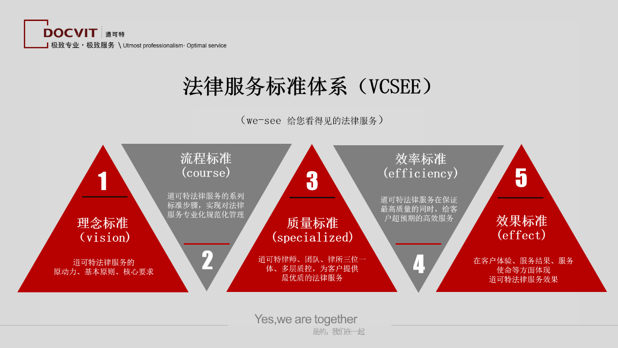道可特法律服务标准（VCSEE）